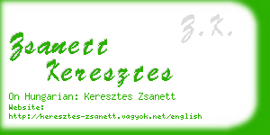 zsanett keresztes business card